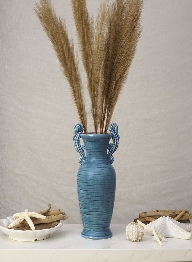 Fitz & Floyd Fitz and Floyd Fitz & Floyd Coastal Home Seahorse Vase, Aqua - Image 4